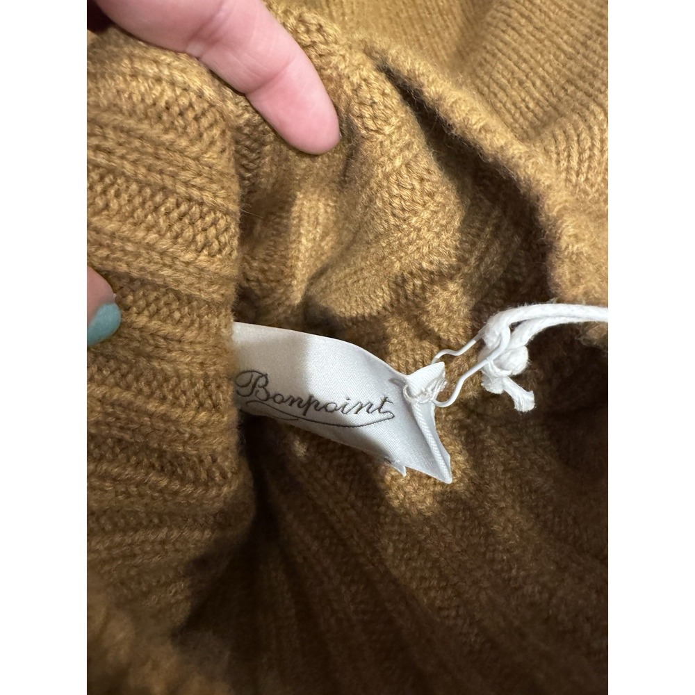 Bonpoint Women's Brown Cambridge Cashmere Turtleneck Sweater Sz 36 NWT XS - Picture 9 of 11